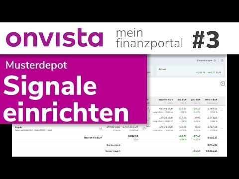 Alarme und Signale in Ihrem Musterdepot einrichten