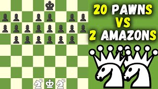 20 Pawns VS 2 Amazons | Fairy Chess