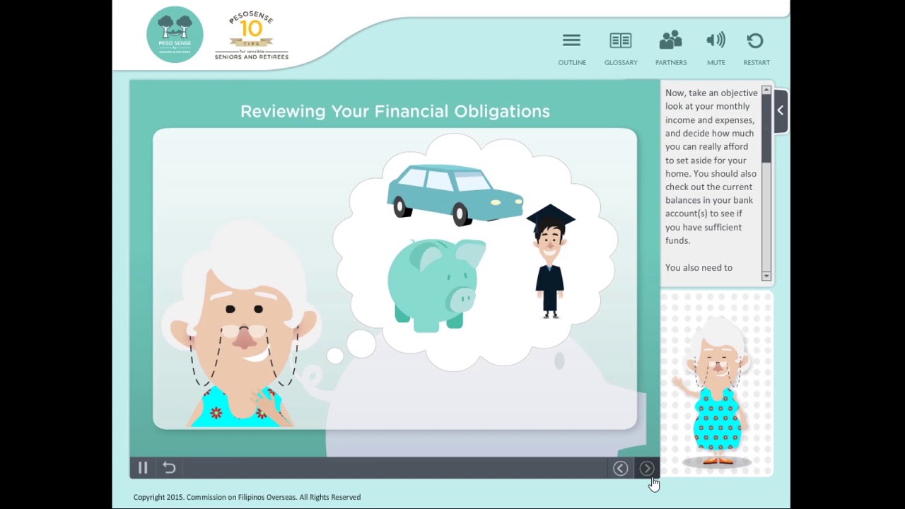 WBC Public Advocacy - Financial Literacy for Seniors and Retirees