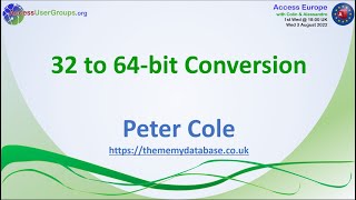 AEU6: 32 to 64-bit Conversion (Peter Cole)