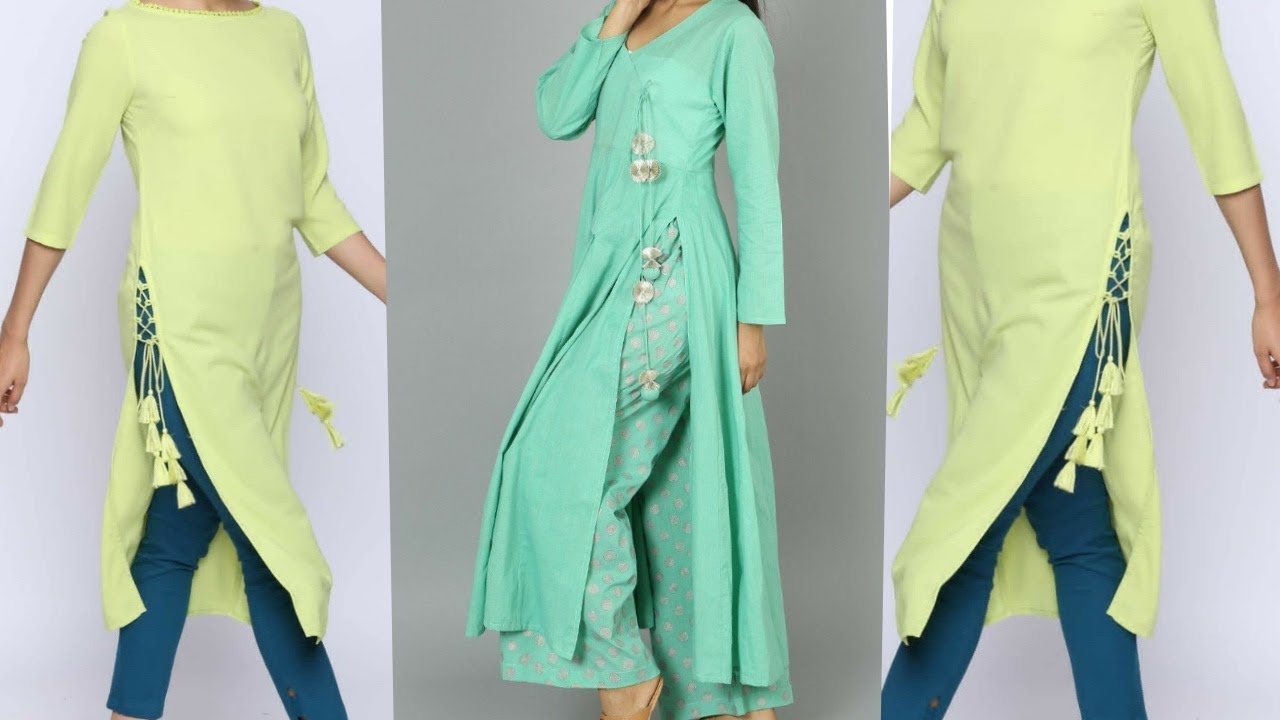 Buy Rangita Women Rayon All Over Ethnic Printed Calf Length Flared Kurti  With Dori Tie Up -Green Online at Best Prices in India - JioMart.