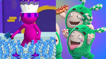 Oddbods Turbo Run vs Join Clash 3D - New Skin Unlocked - All Characters Unlocked Upgraded