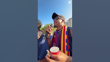 Thumbnail of The champs painting the city blaugrana 💙❤️ #fcbarcelona #shorts