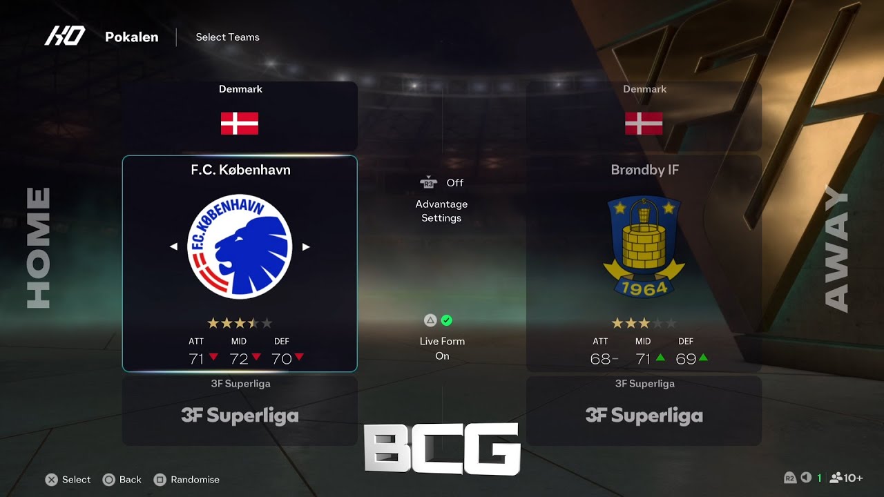 Рейтинги и комплекты формы EA Sports FC 26 Danish Superliga