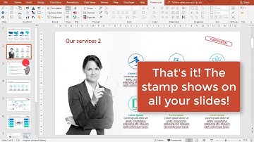 Stamps: how to add "Draft" or "Confidential" on all your slides