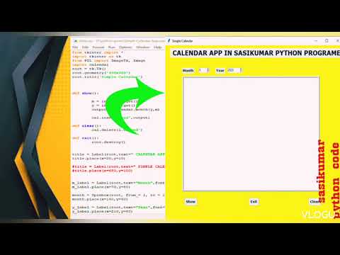 simple program part 3 calender code  #calendar #code "python program"