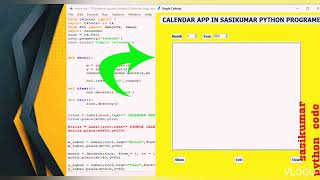 simple program part 3 calender code  #calendar #code python program