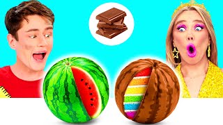 Çikolata ve Gerçek Yemek Meydan Okumasi | Muhteşem Yemek Tarifleri BaRaDa Challenge