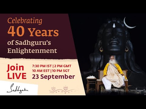 🔴Celebrating 40 Years of Sadhgurus Enlightenment - LIVE from Isha Yoga Center | Sadhguru @rajshrisoul