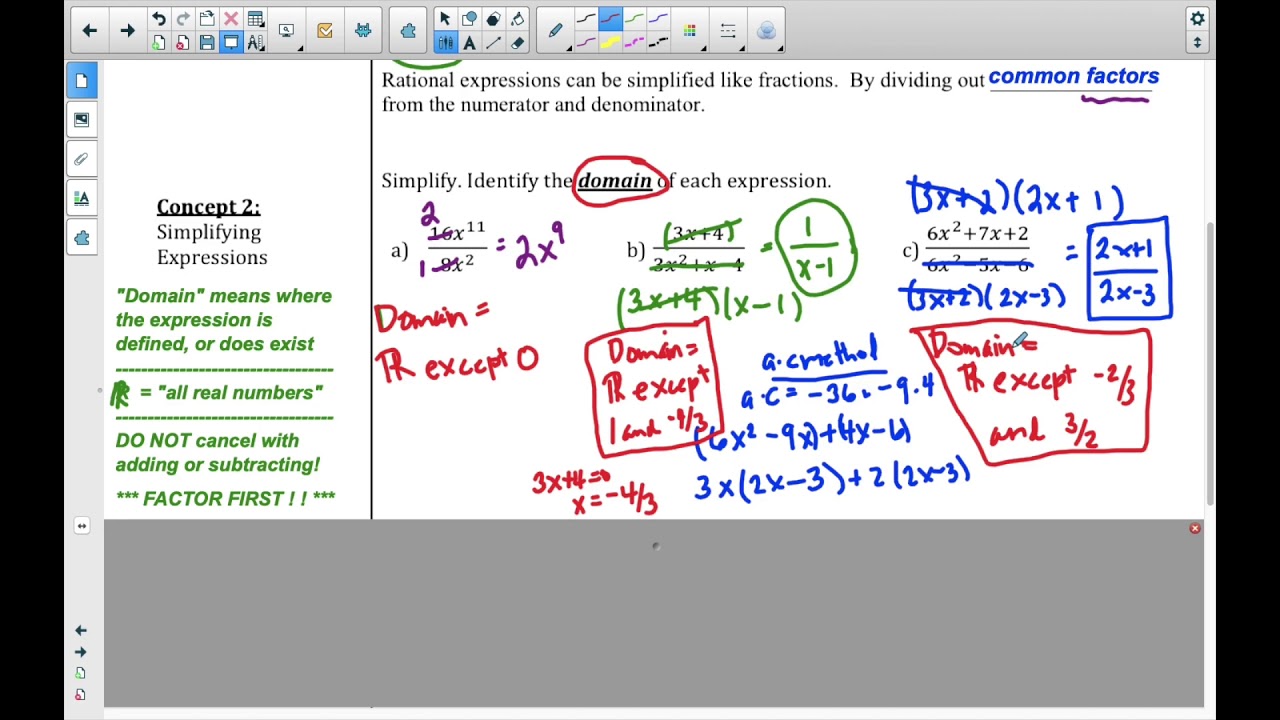 Multiplying and dividing rationals youtube