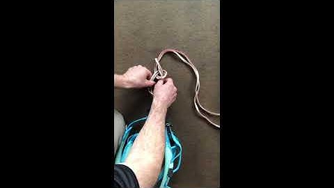 Double loop bowline for a rappel extension