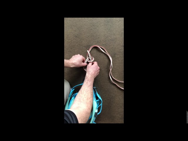 Double loop bowline for a rappel tether — Alpine Savvy