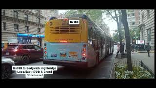 Bx18B Audio Ride East 170th street Grand concourse to Sedgwick Highbridge Loop