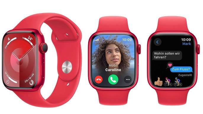 Apple Watch Series 9 PRODUCT)RED Aluminum Case with (PRODUCT)RED Sport -  iShop