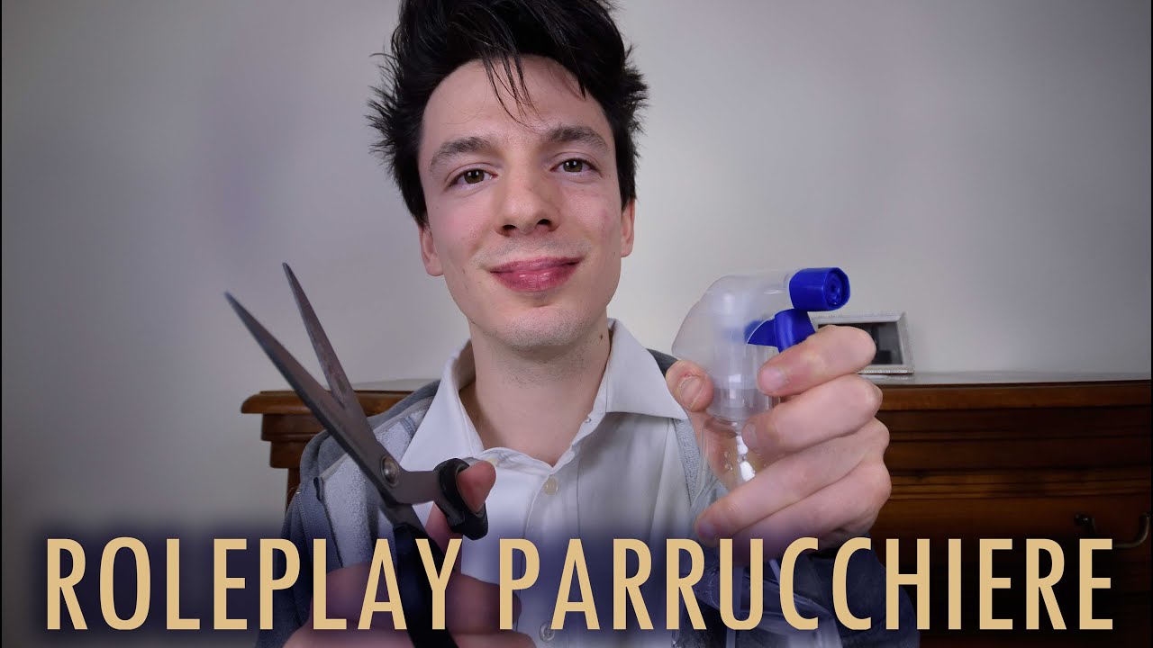 ASMR Ita | Roleplay parrucchiere ✂*spritzing; scissors; brushing*✂