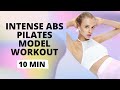 Intense Abs Pilates Model Workout - 10 minutes / Nina Dapper
