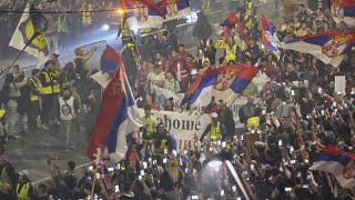 Десятки тысяч сербов собрались в Белграде на масштабную антикоррупционную акцию протеста