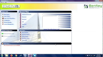 Creating 2D Structure - Staad Pro Tutorial 1