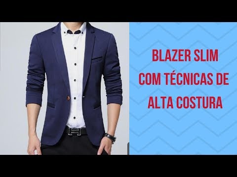 COMO FAZER BLAZER MASCULINO SLIM MANGA ALFAIATE / PAULA BATISTA