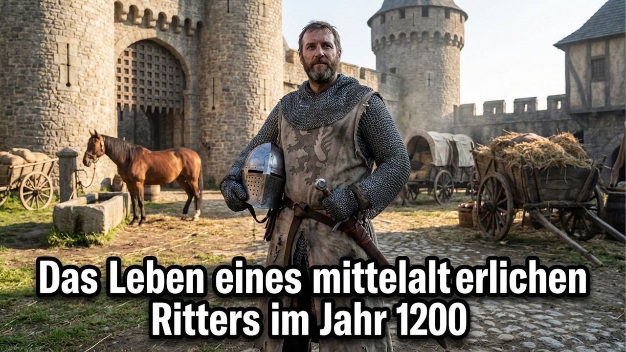 So war ein Tag im Leben eines mittelalterlichen Ritters im Jahr 1200 (KI-Rekonstruktion)