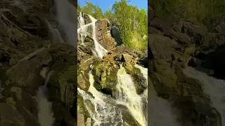 Sounds of the water from between the mountain #watersounds #waterfall #water #beautiful #nature