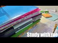 STUDY WITH ME 3hrs | Background noise,no music,no break | ASMR | real time|motivation