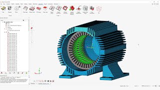 Multiphysics Analysis of E Motors with Altair SimLab