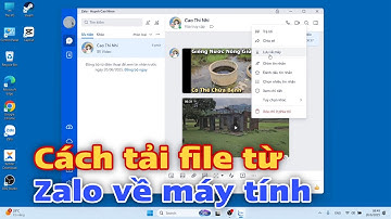 Cách tải file từ Zalo về máy tính