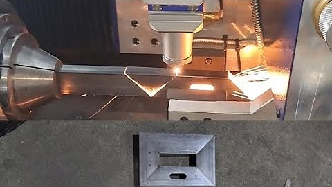 Cắt ống hộp 40x20 bằng laser.#cypcut #laserfiber #yaskawa