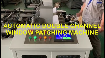 Fully Automatic High Speed Window Patching Machine Double Channel HRB-1100