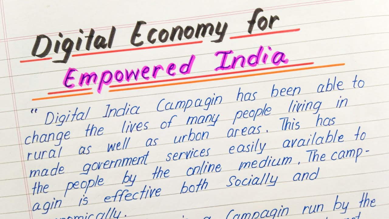 essay on digital economy for empowered india 1000 words