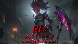 Slayer - War Ensemble - Lyrics (Unofficial)
