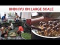Undhiyu on large scale  famous thali restaurant of mumbai