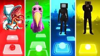 Toilet Monster Vs OPILA BIRD Vs TV Woman Vs Speakerman - Tiles Hop EDM Rush!