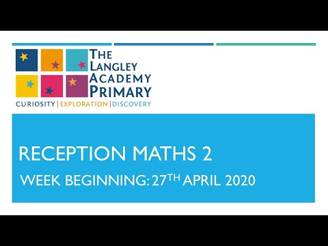 Reception Maths Week 2 -  Lesson 2