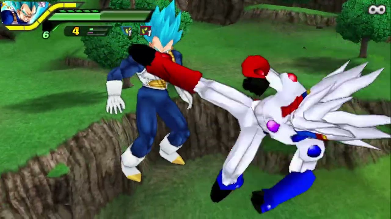 Dragon Ball Z  Tenkaichi Tag Team Vegeta SSJ Blue vs Kamioren