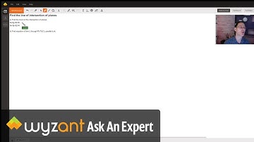 Find the line of intersection of two planes