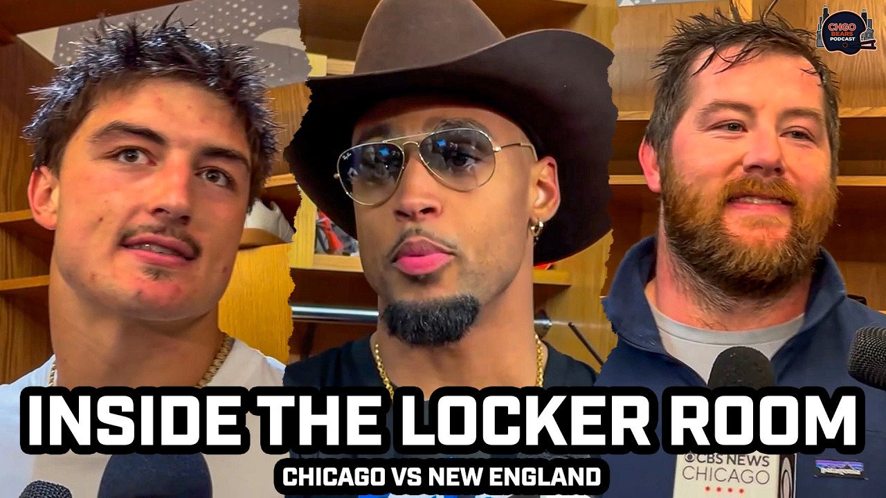 Chicago Bears Speak in VICTORIOUS Locker Room Following Win vs Patriots on TNF