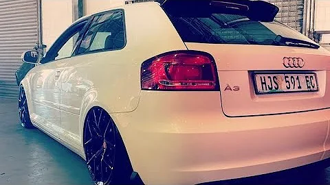 AUDI A3 1.8T Decat Cat-back exhaust with Pops and Bangs (stage 1 200hp) #shorts #software