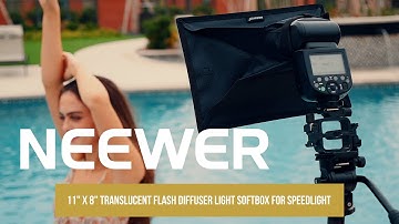 Introducing the Neewer 11" x 8" Translucent Flash Diffuser Light Softbox for Speedlight