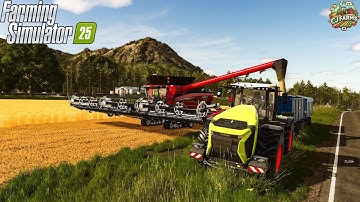 FS25! | Our First Harvest! | Kinlaid Day 7! | #fs25 | #cjfarms