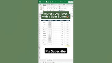 How to add a Spin Button in Excel #excle #job #corporate #official #viral @techwithng