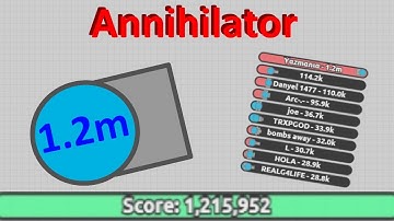 Diep.io | 1.21M Annihilator - One Shot, One Kill!