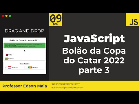 Curso de JS Aula 09 EXTRA Bolão da Copa do Catar 2022 parte 3