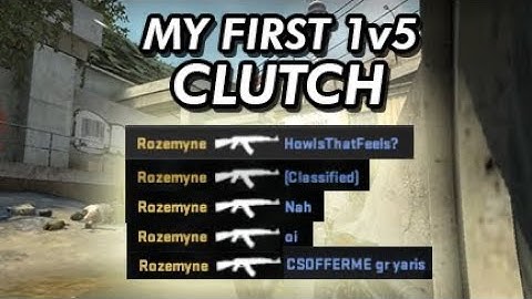 My First 1v5 Clutch on CS:GO!