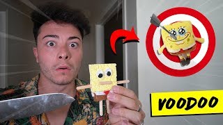 DO NOT MAKE A SPONGEBOB VOODOO DOLL AT 3AM!! (I DID THIS TO IT)