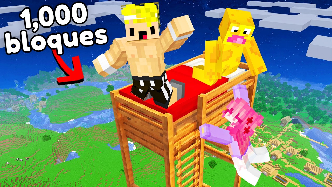 Sobreviví a La CAMA MÁS ALTA de Todo Minecraft