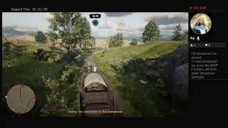 Rdr2 online, wagon on fire