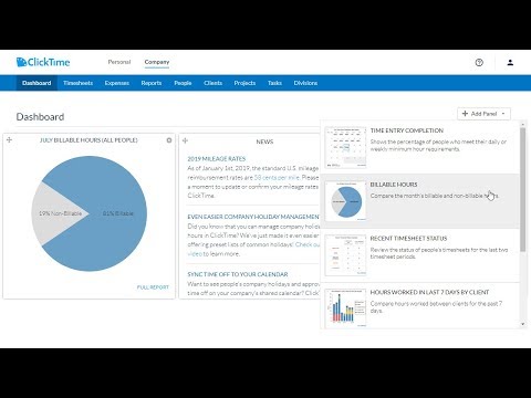 ClickTime Feature Overview