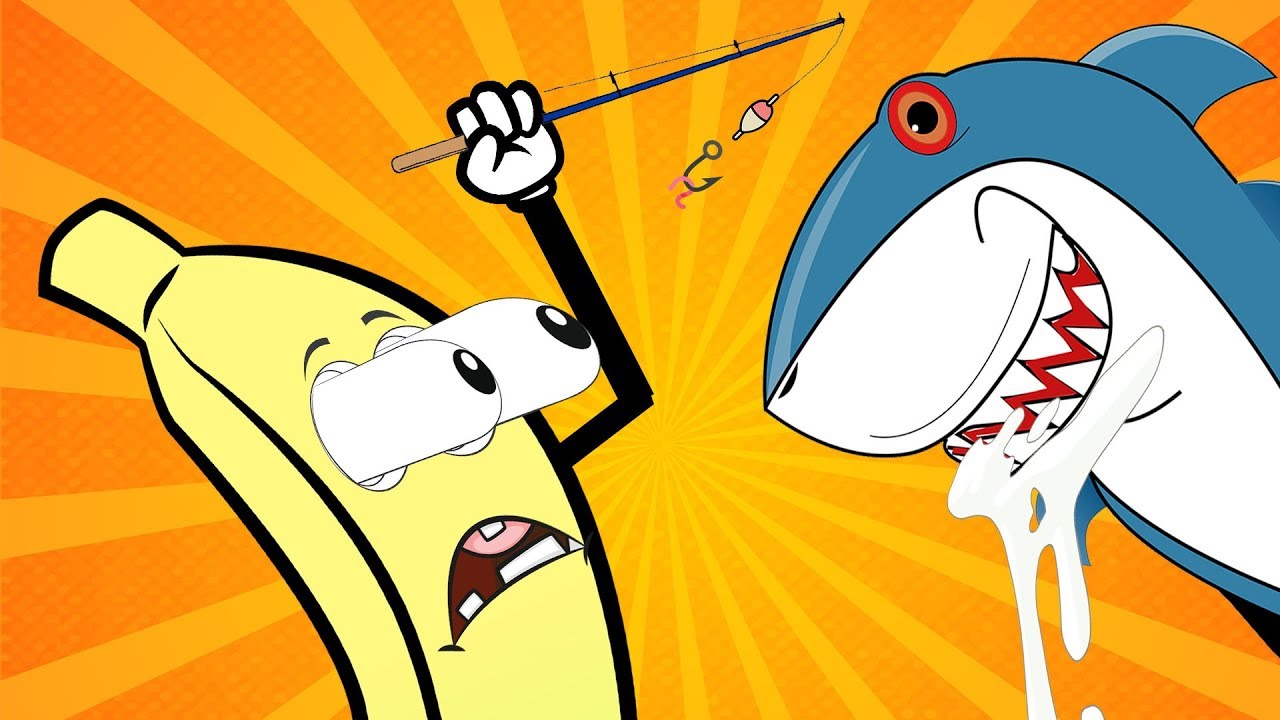 Banana Kids Go Fishing Banana Catch Big Shark Banana Catch